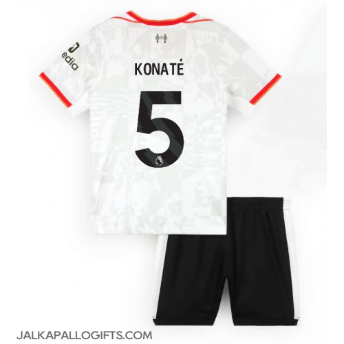 Liverpool Ibrahima Konate #5 Kolmas Peliasu Lasten 2024-25 Lyhythihainen (+ Lyhyet housut)